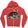 drawing some insects Zipper Hoodie