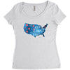 4th of July Women's Triblend Scoop T-shirt