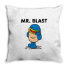 mr. blast Throw Pillow
