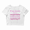 If My Uterus Crop Top