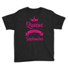 queens are born in september Youth Tee