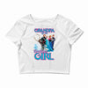 grandpa of the birthday girl Crop Top