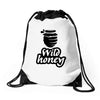 wild honey Drawstring Bags