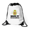 Holly Guacamole Drawstring Bags