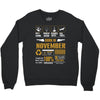 Born November Multitasking Problem Solving Tees Crewneck Sweatshirt