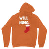 well hung endowed christmas stocking funny Unisex Hoodie