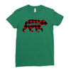 mama christmas bear Ladies Fitted T-Shirt