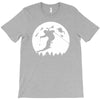 skiier moon moonlight silhouett T-Shirt