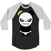 angry panda rainbow 3/4 Sleeve Shirt