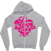 love (3) Zipper Hoodie