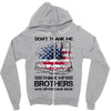 Veteran Don't Thank Me Thank My Brothers Who Never Came Back Zipper Hoodie