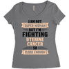 I am Not Super Woman But I'm Fighting Uterine Cancer So Close Enough Women's Triblend Scoop T-shirt