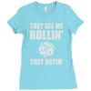 they see me rollin they hatin Ladies Fitted T-Shirt