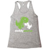 daddysaurus dinosaur dino Racerback Tank