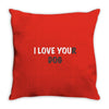 i love you(r dog) Throw Pillow