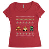 super mario chistmas Women's Triblend Scoop T-shirt