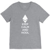 Keep Calm And Hodl Ethereum V-Neck Tee