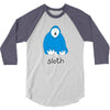 new! mens 'sloth' 3/4 Sleeve Shirt