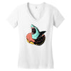 donut shark! Women's V-Neck T-Shirt