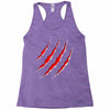 red strong Racerback Tank