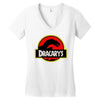 dracarys logo Women's V-Neck T-Shirt