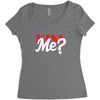 YOU WANT KISS ME Women's Triblend Scoop T-shirt