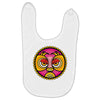 lucha libre pink Baby Bibs