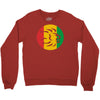 rasta lion head reggae dub step music dance Crewneck Sweatshirt