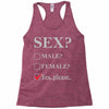 Sex Yes Please Racerback Tank