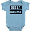 Delta Gamma Black Baby Bodysuit