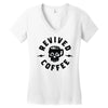 revived by coffee Women's V-Neck T-Shirt