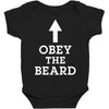 obey the beard funny Baby Bodysuit