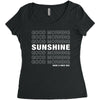 Good Morning Sunshine Women's Triblend Scoop T-shirt