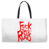 arch enemy fuck the rules Weekender Totes