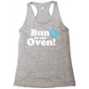 Bun in the Oven with Heart Baby Boy Racerback Tank