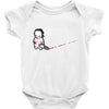sad psycho Baby Onesie