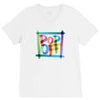 pop off brush V-Neck Tee