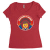 everything is awesome   mens funny lego Women's Triblend Scoop T-shirt