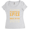 if loving pumpkin spice makes me a basic bitch Women's Triblend Scoop T-shirt