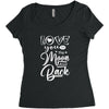 Love You To The Moon And Back Women's Triblend Scoop T-shirt