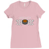 hockey mom rhinestone Ladies Fitted T-Shirt