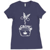grow marijuana Ladies Fitted T-Shirt