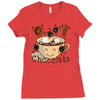 hot chocolate time! Ladies Fitted T-Shirt