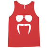 aviator sunglasses horseshoe fu manchu biker mustache Tank Top
