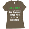 July Girls Ladies Fitted T-Shirt