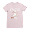 i puggin love you Ladies Fitted T-Shirt