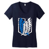 wings of freedom Women's V-Neck T-Shirt