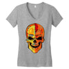skull Women's V-Neck T-Shirt