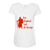 for england and st Maternity Scoop Neck T-shirt