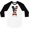 jake paul x american flag 3/4 Sleeve Shirt